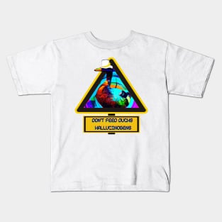 Don't Feed the Detective Duck Hallucinogens - Clever Psychedelic Art T-Shirt Kids T-Shirt